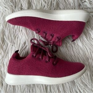 Allbirds Womens Orchard Red Wool Runners Lace Up Low Top Sneakers EUC Size 6